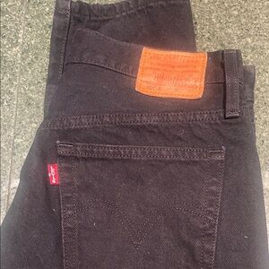 Levi's Black  Denim Jeans W27/L28 501S Skinny Buttonfly